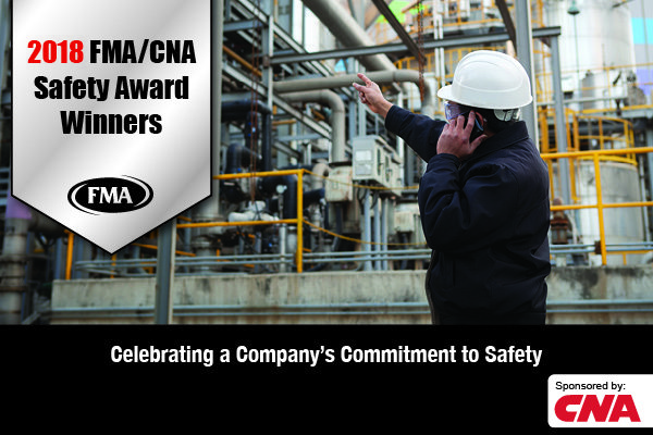 Richards Sheet Metal 2018 FMA/CNA Safety Award Winner